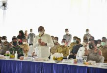 Gubernur Sumut Edy Rahmayadi mengaku membawa beking untuk memastikan proyek strategis nasional bendungan Lau Simeme bisa selesai sesuai rencana.