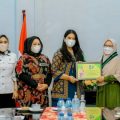 Ketua Tim PKK Kota Medan, Kahiyang Ayu Bobby Nasution menerima kunjungan Pengurus Korps HMI Wati (Kohati) Sumut di Rumah Dinas Walikota Medan, Jalan Sudirman Medan, Rabu (3/11/2022).