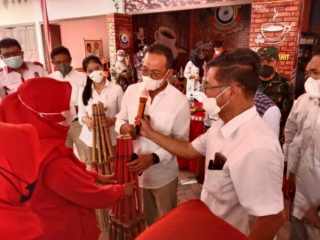 Ketua DPD Partai Gerindra Sumatra Utara Gus Irawan Pasaribu memberikan apresiasi Kenerja Bupati Darma Wijaya, herd immunity mencapai 70 persen.