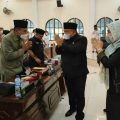Bupati Langkat, Terbit Rencana PA saat menghadiri sidang paripurna DPRD Langkat, kemarin
