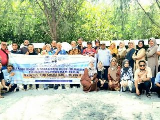 FISIP UMSU launcing FISIP UMSU BICARA yang merupakan program kerja baru di Pantai Mangrove, Perbaungan, Serdang Bedagai, Kamis (25/11/2021).