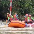 Tim arung Jeram Sumatera Utara kembali merebut medali perunggu pada hari kedua perhelatan Kejuaraan Nasional Arung Jeram R4 Tahun 2021 Way Besai Provinsi Lampung, Rabu (8/12/2021).