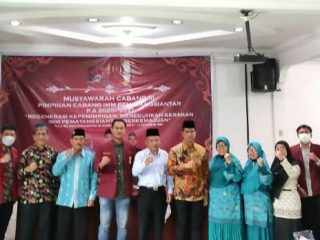 Para pengurus IMM kota Pematangsiantar periode 2021-2022 usai muscab III bersama Forkompimda.