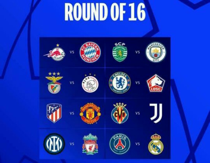 Drawing 16 besar Liga Champions 2021-2022 diulang. Penyebabnya, Federasi Sepakbola Eropa (UEFA) menyampaikan bahwa drawing 16 besar Liga Champions 2021-2022 diulang karena masalah teknis dalam pengundian sebelumnya.