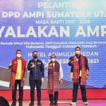 Pelantikan Angkatan Muda Pembaharuan Indonesia (AMPI) Sumut, Senin (13/12/2021) malam, menyisakan cerita.