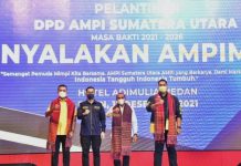 Pelantikan Angkatan Muda Pembaharuan Indonesia (AMPI) Sumut, Senin (13/12/2021) malam, menyisakan cerita.