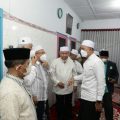 Wakil Gubernur (Wagub) Sumut Musa Rajekshah, Ketua MUI Maratua Simanjuntak dan Rektor UIN Sumut Prof Syahrin Harahap saat menghadiri acara tahlilan malam ketiga Mantan Ketua MU Sumut Almarhum Prof Abdullah Syah, Selasa (14/12/2021) malam.