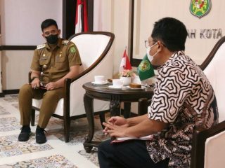 Walikota Medan, Bobby Nasution ketika bertemu Balai Tekhnik Perkeretaapian Wilayah Sumbagut