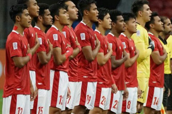 Timnas Indonesia kalah telak 0-4 dari Timnas Thailand di pertandingan final leg pertama Piala AFF 2020 di Singapore National Stadium, Rabu (29/12/2021).