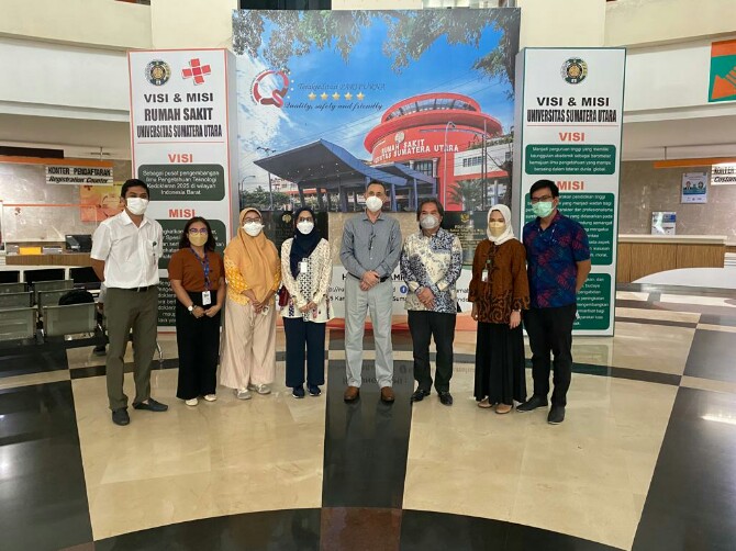 International Organization  for Migration (IOM)  mengapresiasi Rumah Sakit Universitas Sumatera Utara dalam melayani para pengungsi dalam bidang pelayanan kesehatan