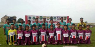 Tim Sumatera Utara U-12 melaju ke semifinal Kejuaraan Nasional Forum Sekolah Sepak Bola Indonesia (FOSSBI) usai mengalahkan Provinsi Maluku Utara, Sabtu (15/1/2022).