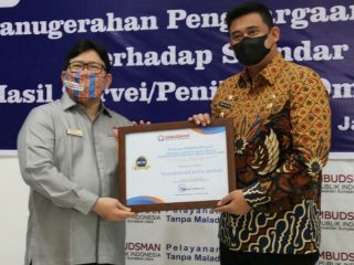 Predikat Zona Hijau, Pemko Medan Dapat Penghargaan Dari Ombudsman RI