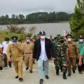 Komisaris Utama PT Indonesia Asahan Aluminium (Inalum) persero, Doni Monardo melakukan kunjungan kerja ke Kebun Raya Samosir dalam rangka mengakselerasi penghijauan Kawasan Danau Toba, kemarin