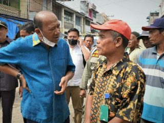 Plt Bupati Langkat, Syah Afandin menghadiri acara Kenduri Laut, di Kantor Satpol Airud, Jalan Babalan Pajak Ikan Lama, Kelurahan Brandan Timur, Babalan, Rabu (26/1/2022).
