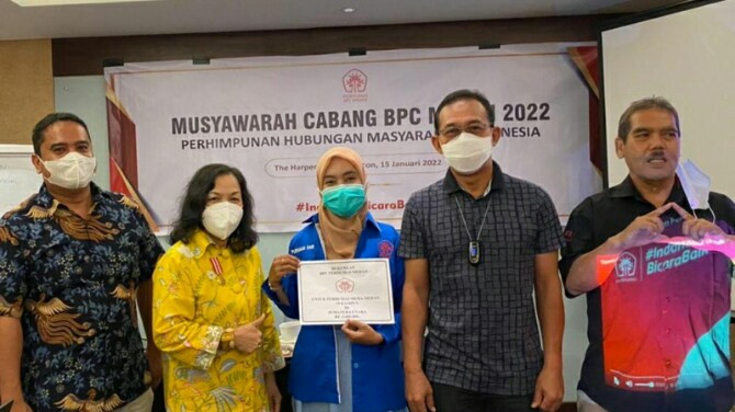 Gus Irawan Pasaribu kembali memimpin Badan Pengurus Cabang (BPC) Perhumas Medan periode 2022-2025.