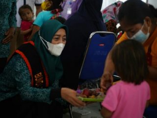 PT Indonesia Asahan Aluminium (Inalum) persero melakukan program pencegahan stunting di wilayah pabrik pengolahan (smelter) Sei Suka, Kabupaten Batu Bara.