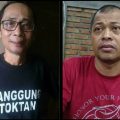 Almarhum YS Rat (kiri) dan Rudi Arman (kanan) semasa hidup. Dua jurnalis senior ini dimakamkan pada Jumat 7 Januari 2022.