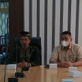 Kadis Perhubungan Kota Medan Iswar Lubis didampingi Kabid Parkir (baju coklat)