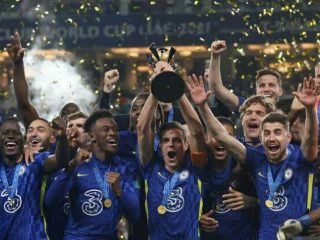 Chelsea berhasil meraih juara piala dunia antar klub untuk pertama kali setelah mengalahkan Palmeiras 2-1 di Mohammed Bin Zayed Stadium, Abu Dhabi, Sabtu (12/2/2022)
