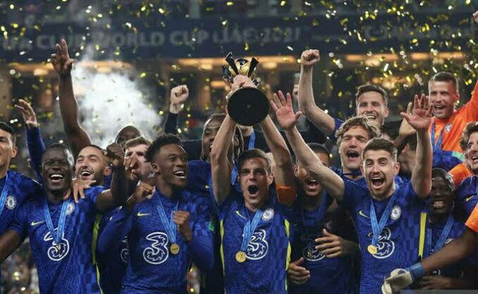 Chelsea berhasil meraih juara piala dunia antar klub untuk pertama kali setelah mengalahkan Palmeiras 2-1 di Mohammed Bin Zayed Stadium, Abu Dhabi, Sabtu (12/2/2022)