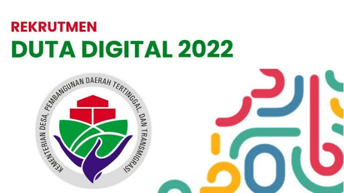 Kementerian Desa Pembangunan Daerah Tertinggal dan Transmigrasi (Kemendesa PDTT) membuka lowongan Duta Digital 2022.