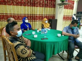 Sejumlah undangan turut hadir pada Launcing Hari Pemungutan Suara 2024 di Kabupaten Langkat, Senin (14/2/2022). Foto: ist