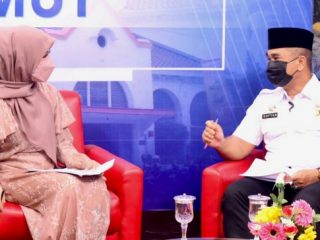 Asisten Pemerintahan dan Kesra Setdako Medan, Muhammad Sofyan memberikan keterangan terkait pelaksanaan MTQ ke-55 Kota Medan, Rabu (16/2/2022)