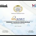 Aplikasi Mobile Banking "Sumut Mobile" Bank Sumut berhasil meraih peringkat pertama pada 5th Infobank SLE Awards 2022 yang diselenggarakan secara virtual oleh Majalah Infobank bekerjasama dengan Marketing Research Indonesia (MRI).
