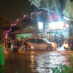 Banjir yang terjadi di Jalan Bahagia By Pass