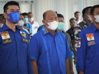 Rizky Yunanda Sitepu terpilih kembali menjadi Ketua KNPI Langkat secara aklamasi pada Musda KNPI Langkat, di Gedung PKK Langkat, Jalan Wahid Hasyim, Stabat, Sabtu (5/3/2022).