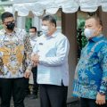 Walikota Medan, Bobby Nasution bersama walikota lainnya di sela-sela kegiatan Pra Raker Wilayah I Apeksi di Rumah Dinas Walikota Medan, Jalan Jendral Sudirman, Rabu (16/3/2022)