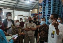Satgas Pangan Medan melakukan inspeksi mendadak (sidak) minyak goreng ke gudang milik PT Musim Mas dan beberapa distributor minyak goreng lainnya, Kamis (17/3/2022).
