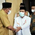Plt Bupati Langkat, Syah Afandin saat menerima Pengurus PKS Langkat di Kantor Bupati Langkat, Senin (21/3/2022)
