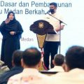Walikota Medan, Bobby Nasution saat memberikan sambutan di Musrenbang, Rabu (23/3/2022)