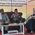 Fakultas Ilmu Sosial (FIS) UIN Sumut yang dipimpin Dr Maraimbang Daulay, MA, meramaikan eangkaian Musabaqah Tilawatil Quran (MTQ) ke 38 Provinsi Sumatera Utara dengan talkshow "Alquran Mewujudkan Masyarakat yang Bermartabat", di Arena Utama MTQ di kampus UIN Sumut Jalan Sutomo, Medan, Minggu (27/3/2022).