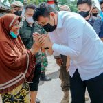 Walikota Medan, Bobby Nasution saat menyapa warga Medan bagian utara