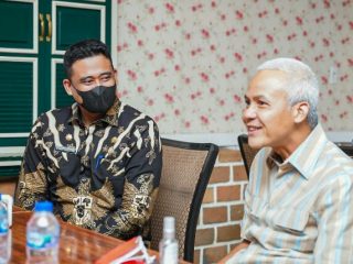 Walikota Medan, Bobby Afif Nasution bersama Gubernur Jateng, Ganjar Pranowo