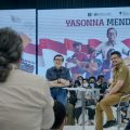 Walikota Medam Bobby Nasution bersama Menkumham Yasonna Laoly