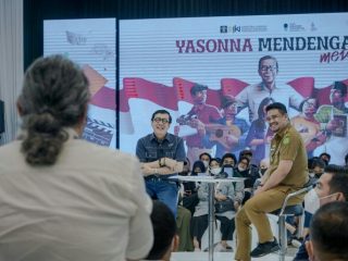 Walikota Medam Bobby Nasution bersama Menkumham Yasonna Laoly