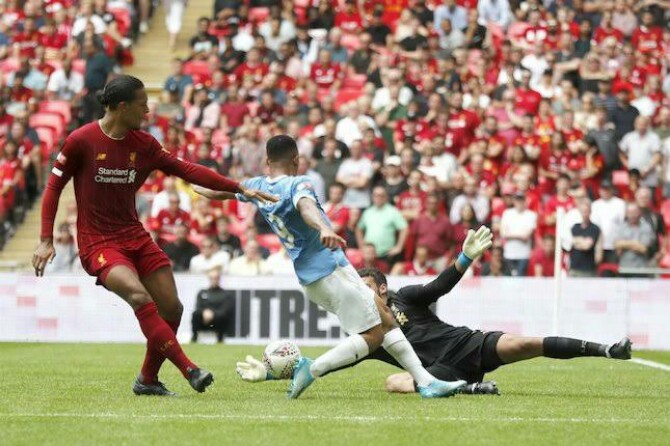 Liverpool menang 3-2 atas lawannya, Manchester City di babak semifinal FA Cup di Stadion Wembley, Sabtu (16/4/2022).