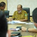 Plt Bupati Langkat saat memimpin rapat persiapan Pilkades serentak di Langkat