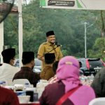 Walikota Medan, Bobby Nasution saat menghadiri acara buka puasa bersama dengan wartawan di Taman Cadika, Selasa (26/4/2022)