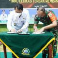 TNI Manunggal Membangun Desa (TMMD) Kodim 0203/Langkat ke -133 Tahun Anggaran 2022 resmi dibuka Danrem 022 /PantaI Timur (PT) Kolonel Inf Lukman Arif di Lapangan Sepak Bola Desa Lama Baru, Kecamatan Sei Lepan, Langkat, Rabu (11/5/2022).