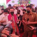 Raffi Ahmad saat memberikan keterangan pers kepada wartawan