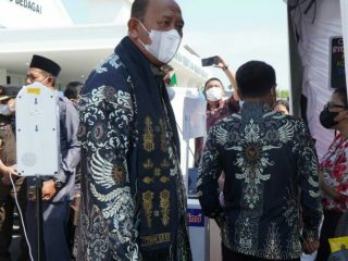 Plt Bupati Langkat, Syah Afandin saat menghadiri Muswil APKASI Sumut di Kantor Bupati Serdang Bedagai, Kamis (19/5/2022)