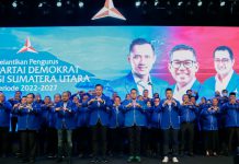 Pasca pelantikan, DPD Partai Demokrat Sumut di bawah Pimpinan M Lokot Nasution gerak cepat menggelar Musyawarah Cabang (Muscab) ke IV serentak untuk 18 kab/kota mulai hari ini hingga esok, Senin 30 Mei 2022.