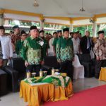 Suasana kegiatan tabligh akbar Muhammadiyah di Jentera Malay Rumah Dinas Bupati Langkat, Minggu (29/5/2022)