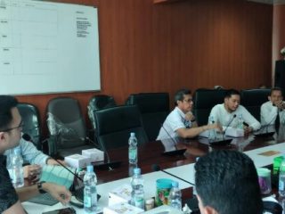 Suasana pertemuan ASITA Sumut dengan Anggota Komisi III DPRD Medan, Senin (30/5/2022)