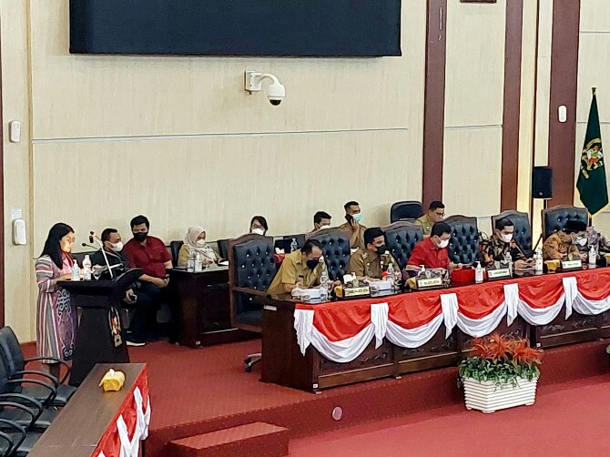 Kegiatan Sidang Paripurna DPRD Medan, Senin (6/6/2022)