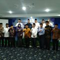 Rektor UIN Sumut Prof Dr Syahrin Harahap (depan, 6 dari kanan) berfoto bersama dengan jajaran Wakil Rektor, Guru Besar dan Dekan Pengelola Prodi Pascasarjana UIN Sumut dalam Rapat MPA UIN Sumut, di Hotel Madani, Selasa (7/6/2022). Rektor menekankan Wahdatul Ulum sebagai paradigma keilmuan UIN Sumut yang Transdisipliner Kolaboratif.(ist)